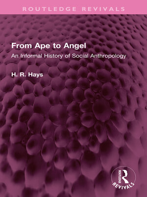 cover image of From Ape to Angel